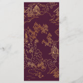 Royal Muse middeleeuwse Fantasy Shield bruiloft Menu (Achterkant)