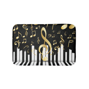 Royal Music Note Luxe piano toetsen Badmat