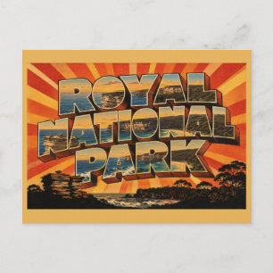 Royal National Park NSW Australië Reizen Vintage Briefkaart