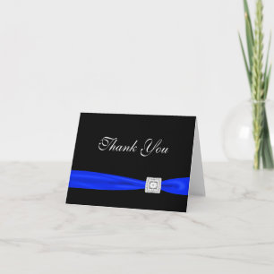 Royal Navy Blue Black Merci Cartes