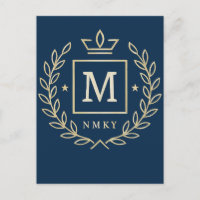 "Royal NMKY-embleem – Monogram M Crestontwerp"