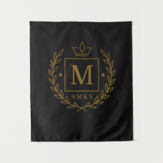 "Royal NMKY-embleem – Monogram M Wapenschild Ontwe Wandkleed
