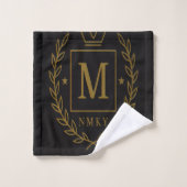 "Royal NMKY Emblem – Monogram M Crest Design" (Gant de toilette)