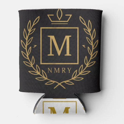 "Royal NMKY Emblem – Monogram M Crest Design" Blikjeskoeler (Voorkant)