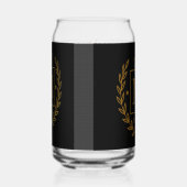 "Royal NMKY Emblem – Monogram M Crest Design" Blikvorm Glas (Rechts)