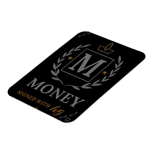 "Royal NMKY Emblem – Monogram M Crest Design" Magneet (Linkerzijde)