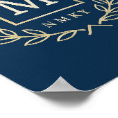 "Royal NMKY Emblem – Monogram M Crest Design" Poster (Hoek)
