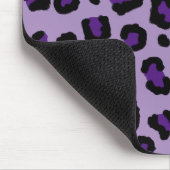 Royal Paars Leopard Print Monogram Muismat (Hoek)