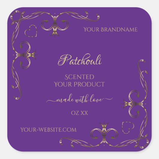 Royal Paars Product Labels  Hoekgrenzen (Voorkant)