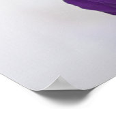 Royal Paars Roos 22 Table Wedding Seating Chart Poster (Hoek)