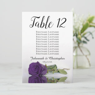 Royal Paars Roos Table Seating Chart Large
