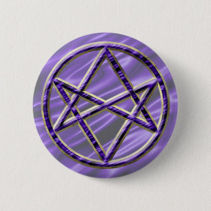 Royal Paars Unicursal Ronde Button 5,7 Cm