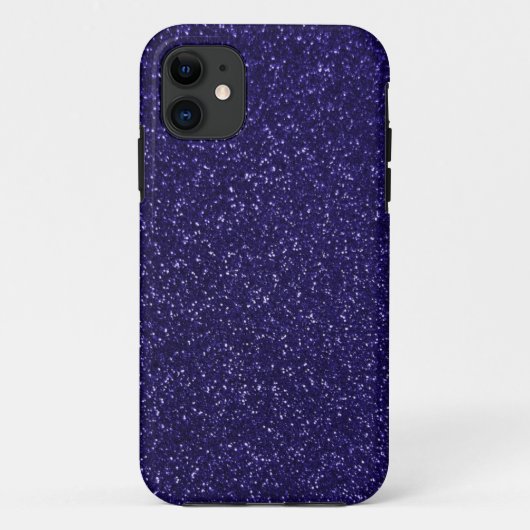Royal Paarse Glitter Effect Case-Mate iPhone Case (Achterkant)