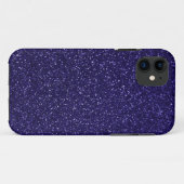 Royal Paarse Glitter Effect Case-Mate iPhone Case (Achterkant (horizontaal))