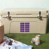 Royal Paarse Gold Floral Wedding Guest Address Sticker (Koeler)