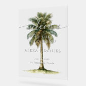Royal Palm Tree Mariage tropical Bienvenue (Angle)