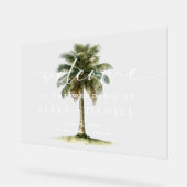 Royal Palm Tropical Mariage Bienvenue (Angle)