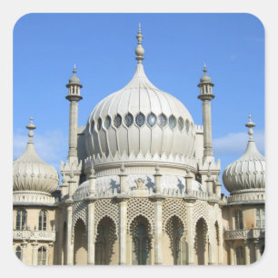 Royal Pavilion, Brighton, Sussex, Engeland Vierkante Sticker