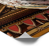 Royal Pavilion Plafond & Kroonluchter Print (Hoek)