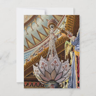 Royal Pavilion Plafond & Kroonluchter Print Briefkaart