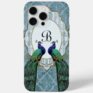 Royal Peacock (Blauw) Monogram iPhone Case