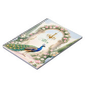 "Royal Peacock Garden" Personalized Spiral Noteboo Notitieboek (Linkerzijde)