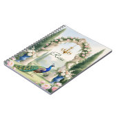 "Royal Peacock Garden"Personalized Spiral Notebook Notitieboek (Linkerzijde)
