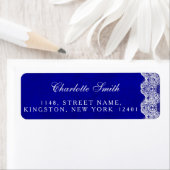 Royal Personnalisé Étiquettes de adresse de dentel (En situation)