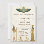 Royal Pharaonic Wedding Invitations (Devant)
