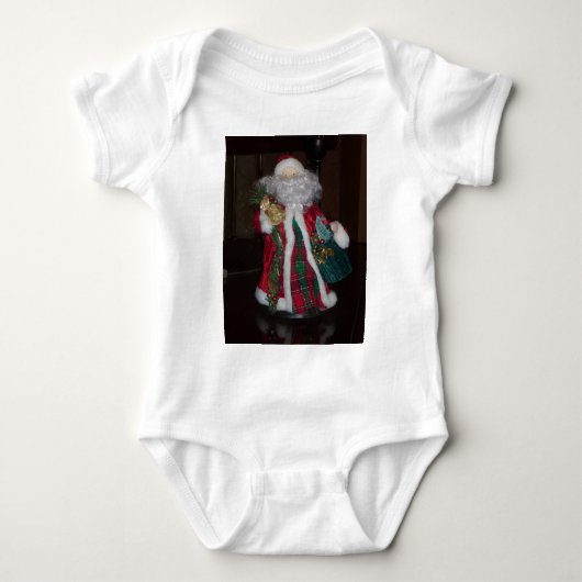 Royal Plaid Santa Vrolijk Kerstfeest Romper (Voorkant)
