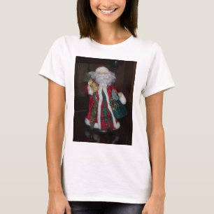 Royal Plaid Santa Vrolijk Kerstfeest T-shirt