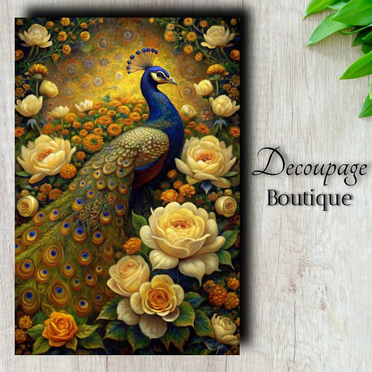 Royal Plumage Decoupage Tissuepapier