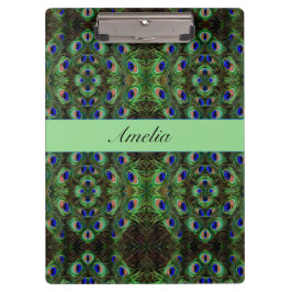 Royal Plumage - Luxe Pauw Veer Patroon Klembord