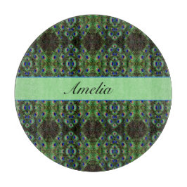 Royal Plumage - Luxe Pauw Veer Patroon Snijplank