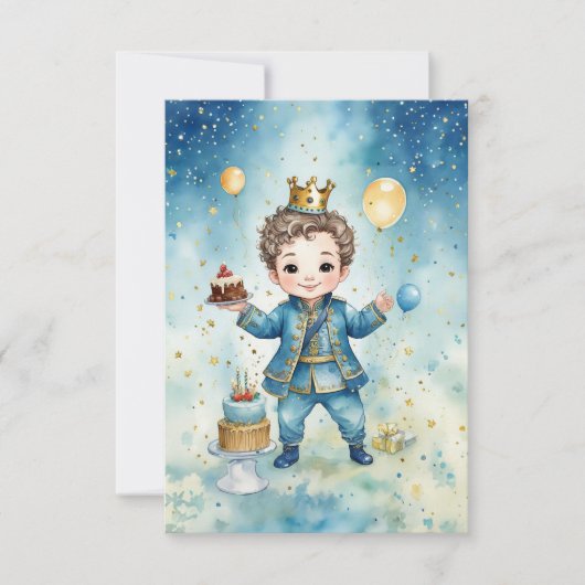 Royal Prince Anniversaire Carte de joie (Devant)