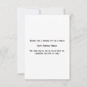 Royal Prince Anniversaire Carte de joie (Dos)