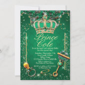 Royal Prince Baby Boy Shower Invitations (Devant)