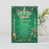 Royal Prince Baby Boy Shower Invitations (Debout devant)