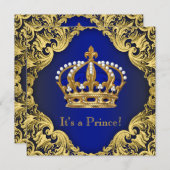 Royal Prince Baby Shower Invitations (Devant / Derrière)