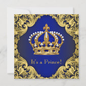 Royal Prince Baby Shower Invitations (Devant)