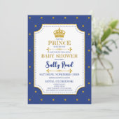 Royal Prince Baby Shower Kaart (Staand voorkant)