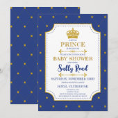Royal Prince Baby Shower Kaart (Voorkant / Achterkant)