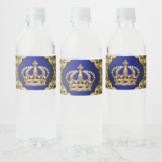 Royal Prince Baby shower Waterflesetiketten Waterfles Etiket (Flessen)