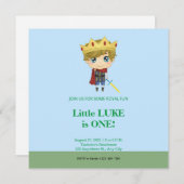 Royal Prince Birthday Uitnodiging (Voorkant / Achterkant)