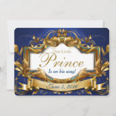 Royal Prince Elegant Baby Shower Invitations (Devant)