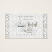 Royal Prince Princess Baby shower de la Couronne F (Dos)