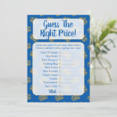 Royal Prince Raad het Baby shower Game Kaart (Staand voorkant)