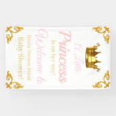 Royal Princess Baby shower Banner (Horizontaal)