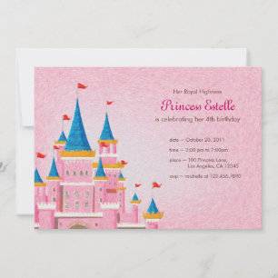 Royal Princess Birthday Invitation Kaart
