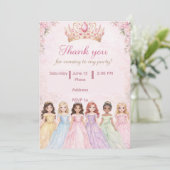 Royal Princess Birthday Invitations (Debout devant)